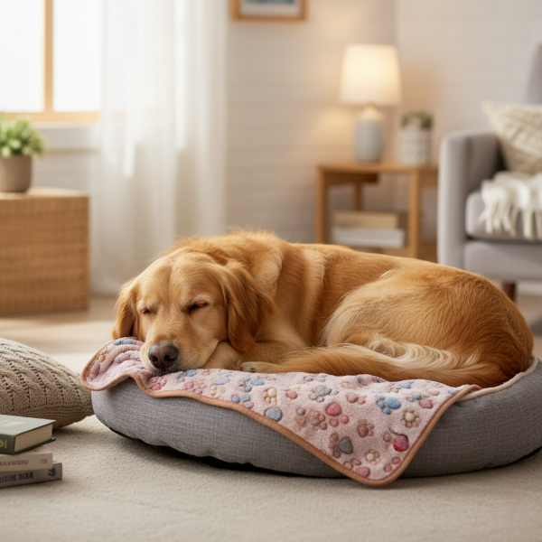 Manta para mascotas, cama para perros y gatos, suave y bonita, con estampado de forro polar