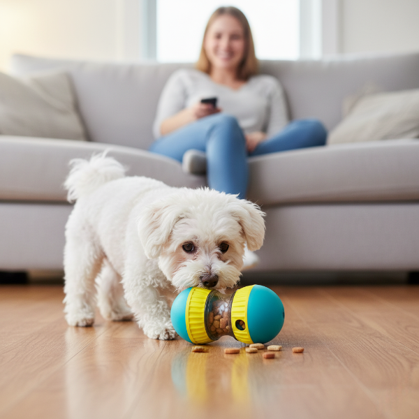 Juguetes interactivos para perros pequeños, grandes y gatos que mejoran el coeficiente intelectual. Entrenamiento en interiores. Juguetes para cachorros, chihuahuas, bulldogs franceses y carlinos. Suministros para mascotas.