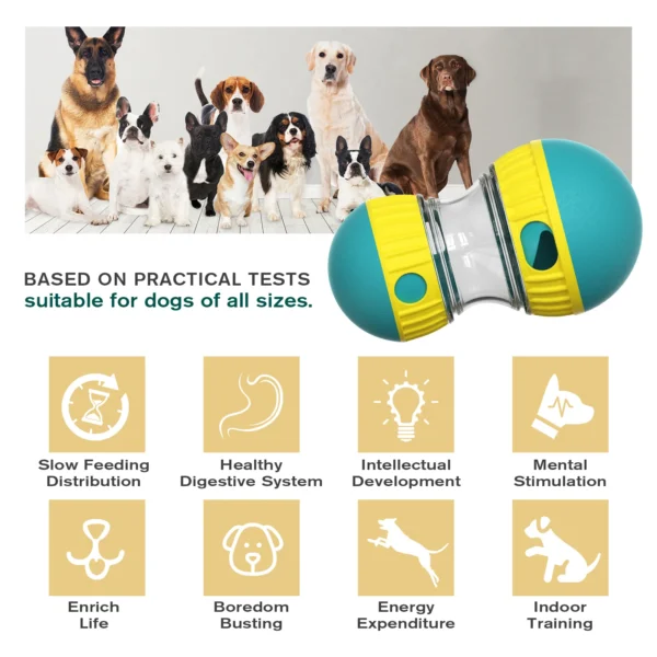 Juguetes interactivos para perros pequeños, grandes y gatos que mejoran el coeficiente intelectual. Entrenamiento en interiores. Juguetes para cachorros, chihuahuas, bulldogs franceses y carlinos. Suministros para mascotas.