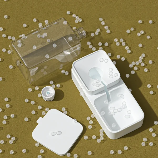 Comedero automático HOOPET para perros y gatos, recipiente transparente para agua y comida, dispensador de alimentos para mascotas, accesorios para cachorros y gatitos.