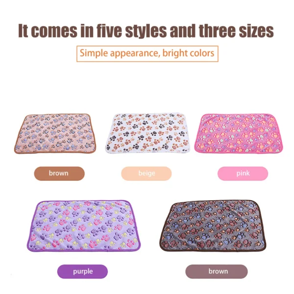 Manta para mascotas, cama para perros y gatos, suave y bonita, con estampado de forro polar