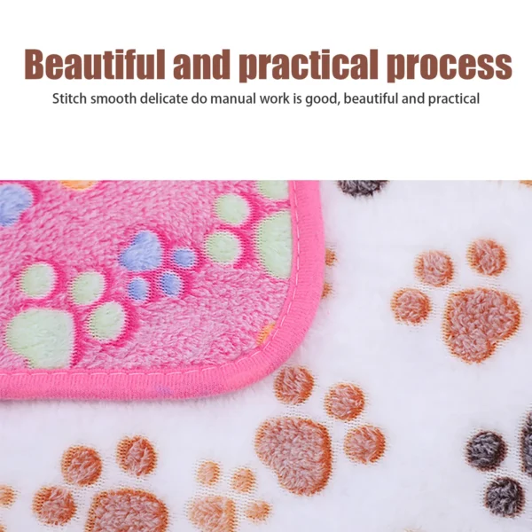 Manta para mascotas, cama para perros y gatos, suave y bonita, con estampado de forro polar