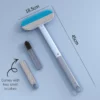 Long Handle Pet Hair Remover Brush Static Cat Hair Cleaner for Carpets Cat Trees Beds Ideal for Cat Furniture Cleaning