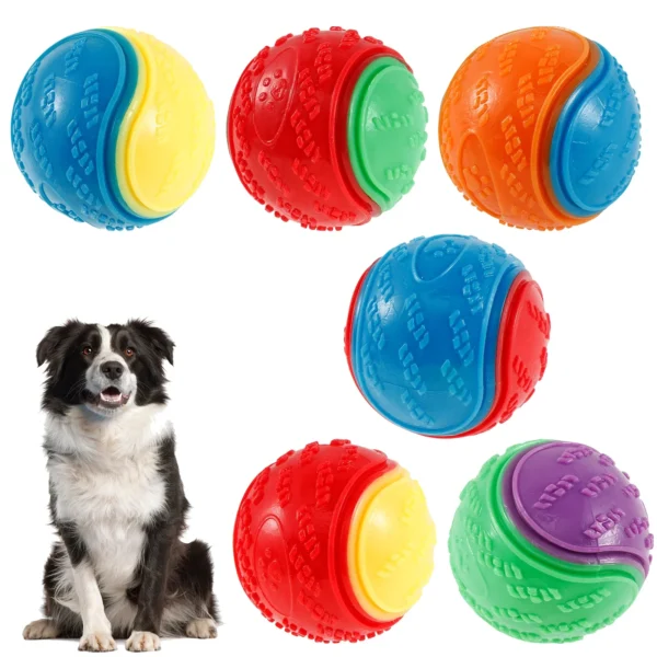 Set de 6 Pelotas Squeaky –